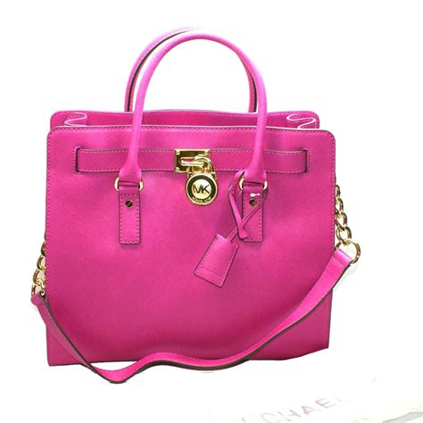 michael kors large fuschia purse|michael kors large shopper tote.